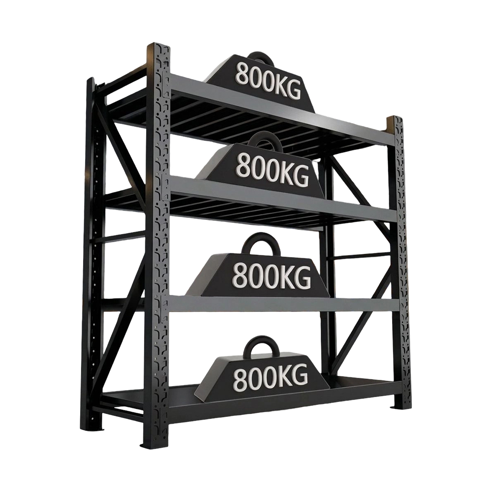 Estante de almacenamiento sin tornillos de acero resistente de 800 kg/capa