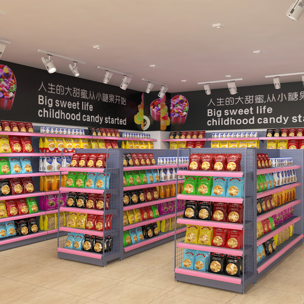 Sistema de estante de tienda ajustable para estanterías de tienda de conveniencia para tiendas minoristas Sistema de estante de tienda ajustable para estanterías de tienda de conveniencia para tiendas minoristas