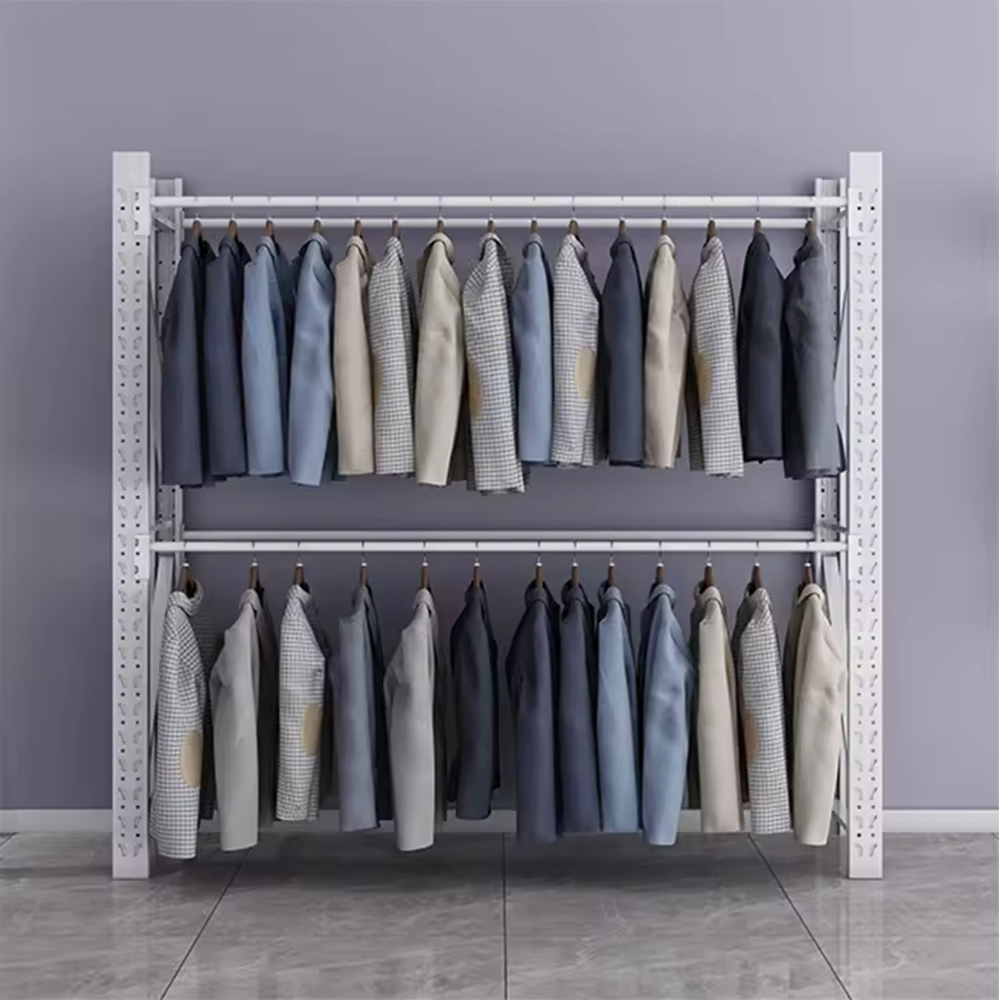 Estante de protección contra la corrosión para guardar ropa Abrigos colgantes Ropa Estante de protección contra la corrosión para guardar ropa Abrigos colgantes Ropa