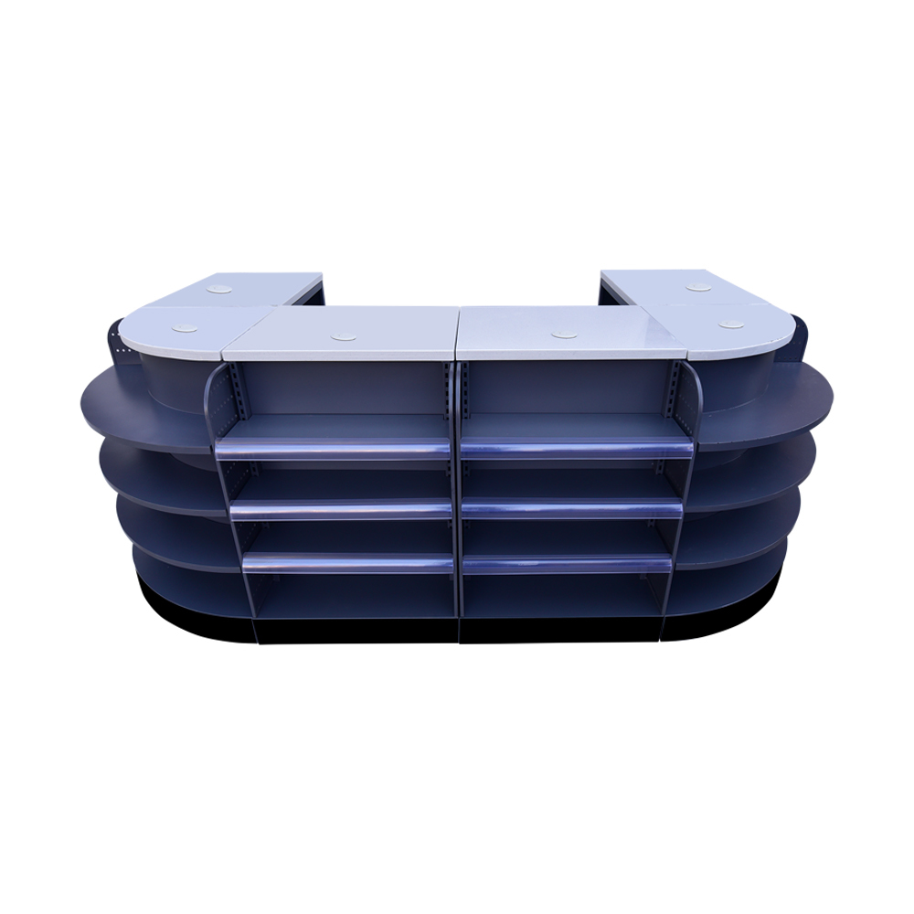 Mostrador de caja de cajero de supermercado minorista Mostrador de caja de cajero de supermercado minorista