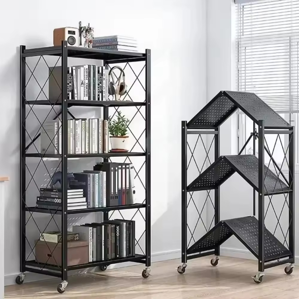 Estantes de almacenamiento multicapa plegables de gran capacidad para el hogar Estantes de almacenamiento multicapa plegables de gran capacidad para el hogar