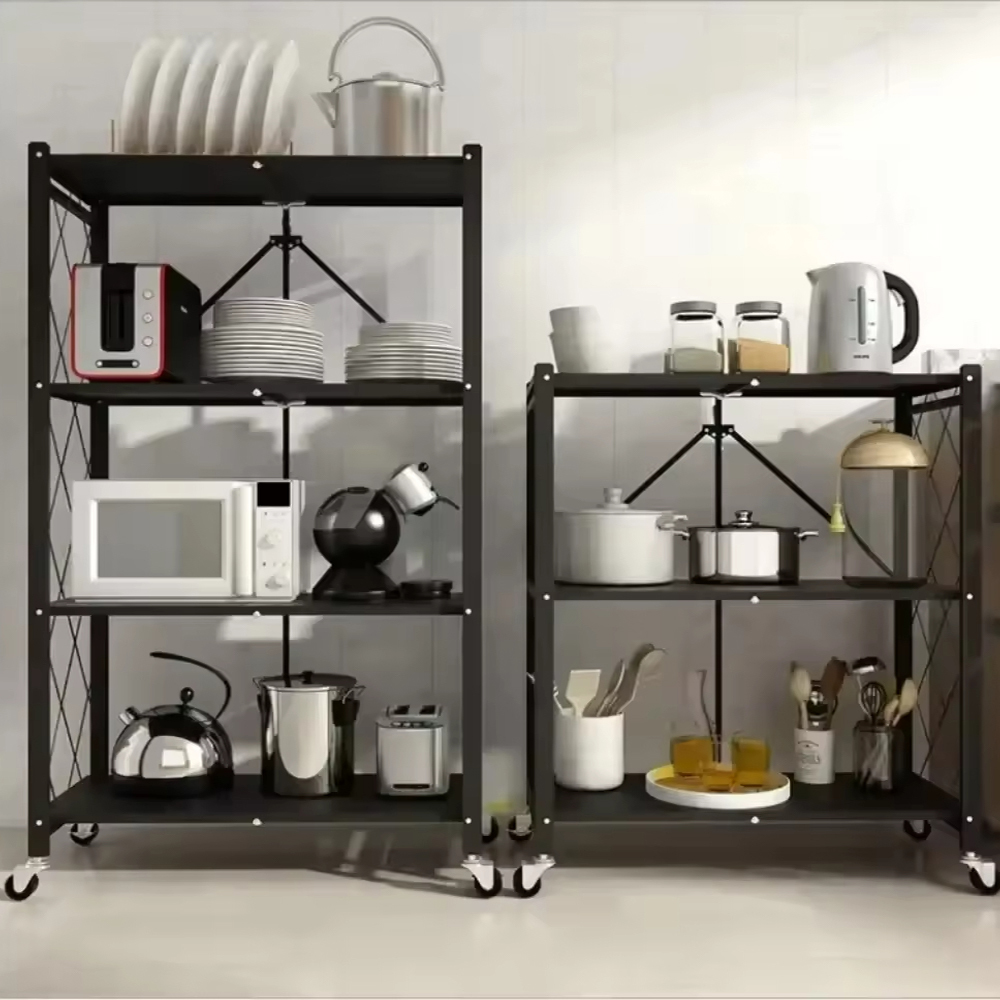 Estantes de almacenamiento multicapa plegables de gran capacidad para el hogar Estantes de almacenamiento multicapa plegables de gran capacidad para el hogar