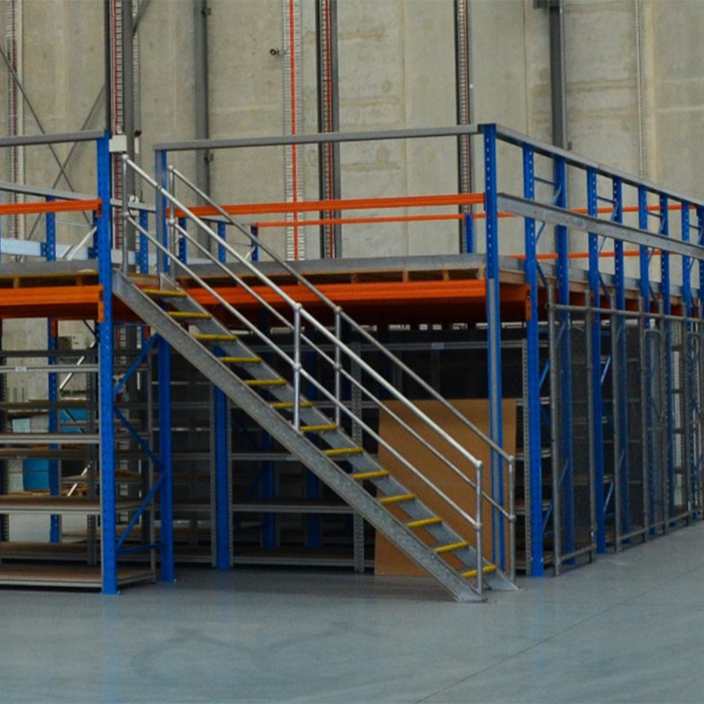 Sistema de estanterías para almacén y estanterías para entrepiso Sistema de estanterías para almacén y estanterías para entrepiso