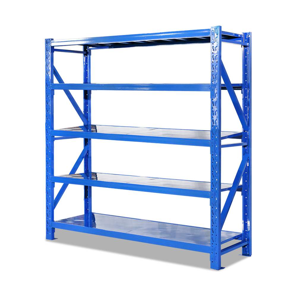 Estante de almacenamiento de acero de servicio mediano con protección contra la corrosión para estantes apilables de almacén de fábrica Estante de almacenamiento de acero de servicio mediano con protección contra la corrosión para estantes apilables de almacén de fábrica