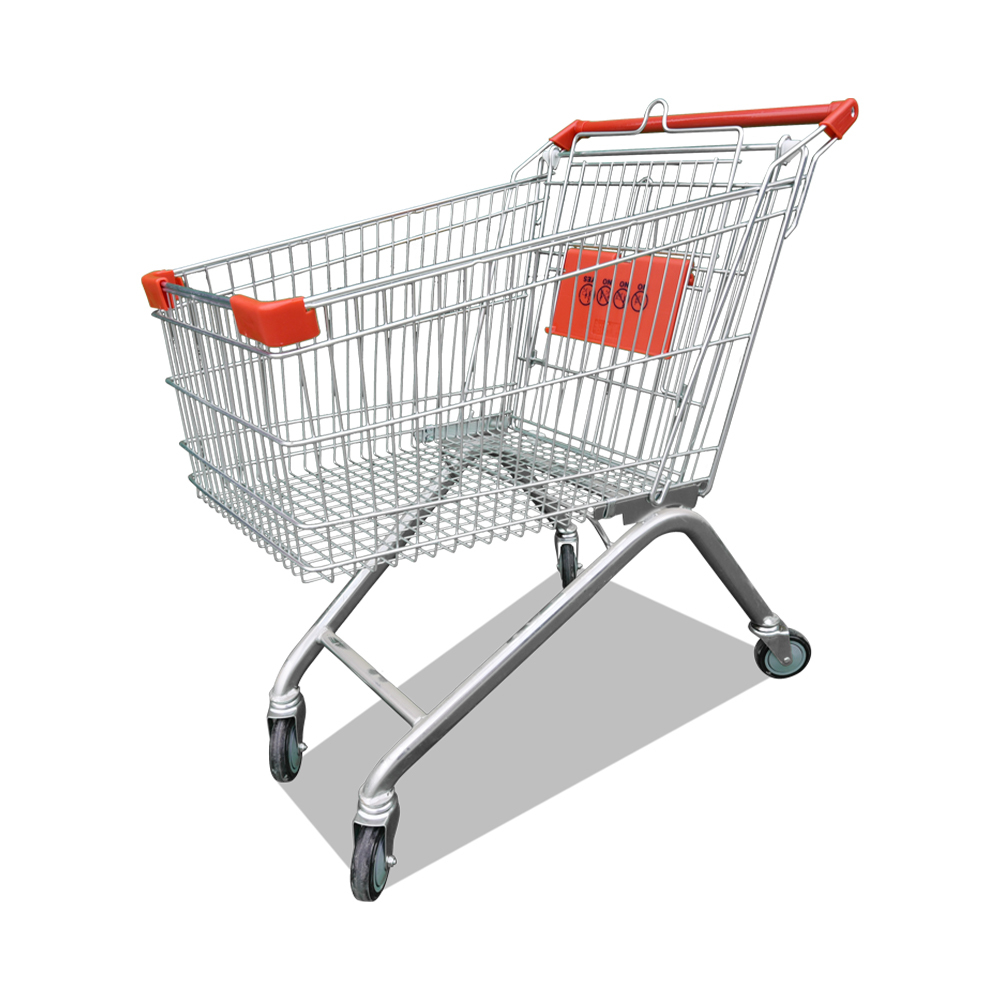 Carrito de compras manual de supermercado de 4 ruedas Carrito de compras manual de supermercado de 4 ruedas