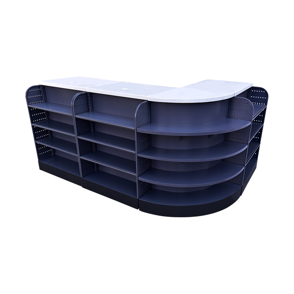 Mostrador de caja de cajero de supermercado minorista Mostrador de caja de cajero de supermercado minorista